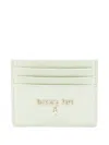 Patrizia Pepe Leather Cardholder In Mint