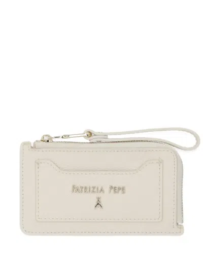 Patrizia Pepe Leather Cardholder In White