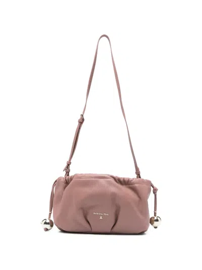 Patrizia Pepe Leather Clutch Bag In Pink