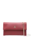 Patrizia Pepe Leather Clutch Bag In Red