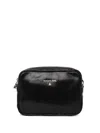 Patrizia Pepe Leather Cross Body Bag In Black