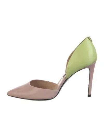 Pre-owned Patrizia Pepe Leather D'orsay Pumps In Pink