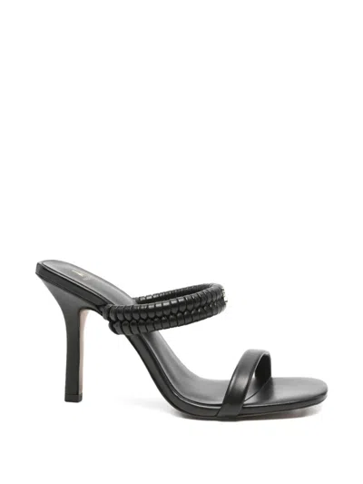 Patrizia Pepe Leather Sandals In Black