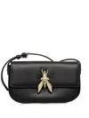 Patrizia Pepe Leather Shoulder Bag In Black