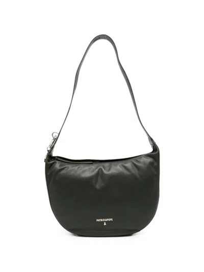 Patrizia Pepe Leather Shoulder Bag In Green