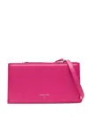 Patrizia Pepe Leather Shoulder Bag In Pink