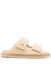 Patrizia Pepe Leather Slippers In Neutrals