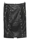 Patrizia Pepe Leather Studded-detail Midi Skirt In Black