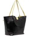 Patrizia Pepe Leather Top-handle Tote Bag In Yellow