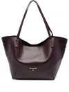 Patrizia Pepe Leather Tote Bag In Purple