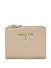 Patrizia Pepe Leather Wallet In Neutrals