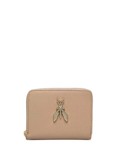 Patrizia Pepe Leather Wallet In Neutrals