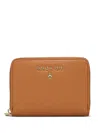Patrizia Pepe Leather Wallet In Orange