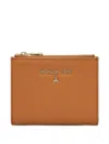 Patrizia Pepe Leather Wallet In Orange