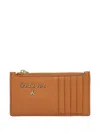 Patrizia Pepe Leather Wallet In Orange