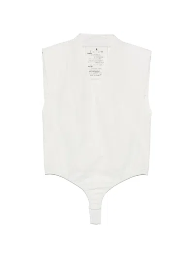Patrizia Pepe Leeveless Bodysuit In White