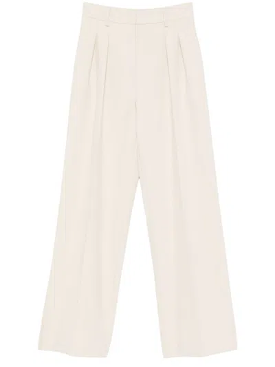 Patrizia Pepe Light Beige Tailored Pants In Neutral