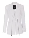 Patrizia Pepe Light Blue Jacket In Grey