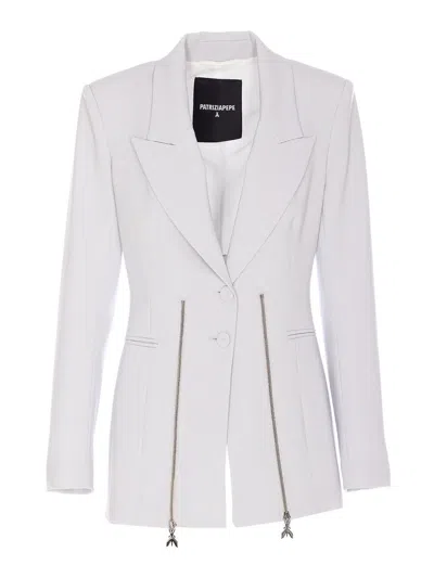 Patrizia Pepe Light Blue Jacket In Grey