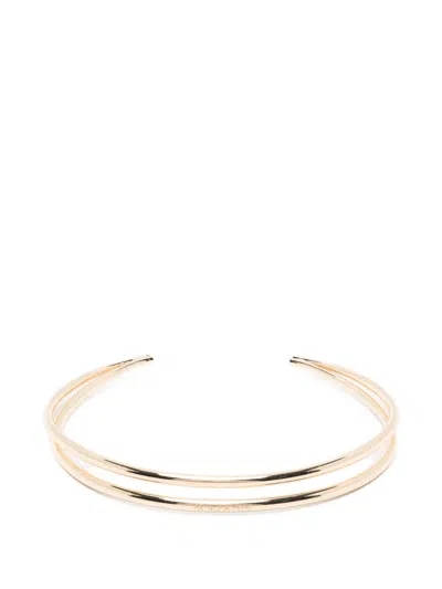 Patrizia Pepe Light Circle Necklace In Gold