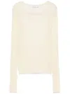 Patrizia Pepe Lightweight Sweater In Neutrals