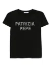 PATRIZIA PEPE LOGO-APPLIQUÉ T-SHIRT