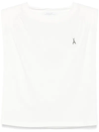 Patrizia Pepe Logo-appliqué Top In White