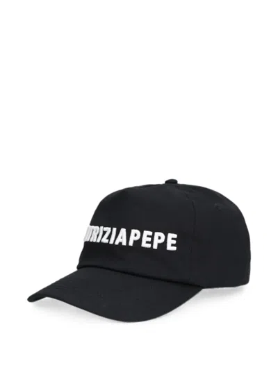 Patrizia Pepe Logo Baseball Cap In Black