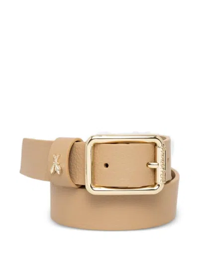 Patrizia Pepe Logo Belt In Brown