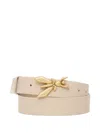 Patrizia Pepe Logo-buckle Belt In Neutrals