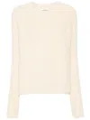 PATRIZIA PEPE LOGO-CHARM SWEATER