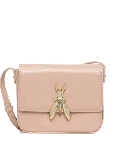 Patrizia Pepe Logo Cross Body Bag In Neutral