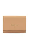 Patrizia Pepe Logo-debossed Wallet In Neutrals