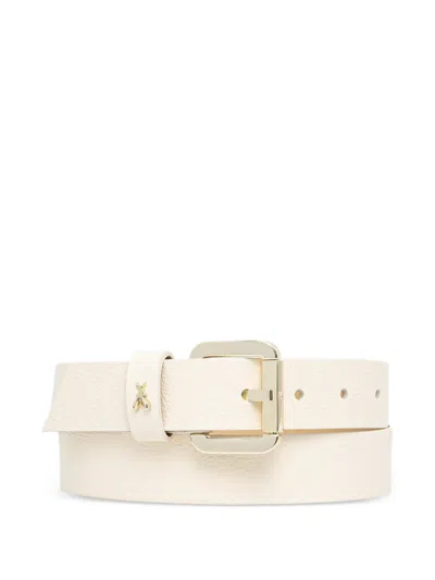 Patrizia Pepe Logo-detail Belt In Neutral