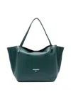 Patrizia Pepe Logo-detail Shoulder Bag In Green