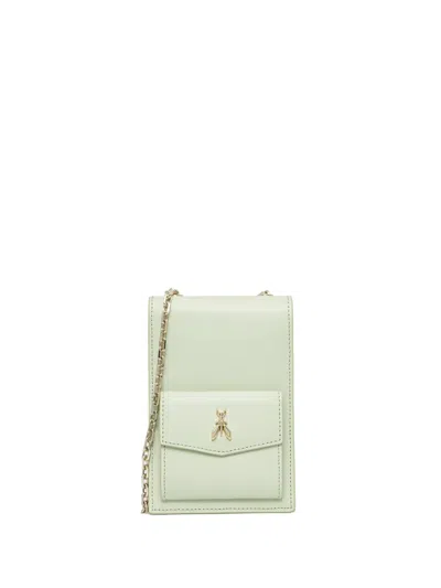 Patrizia Pepe Logo-detailing Cross Body Bag In Green