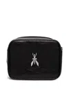 Patrizia Pepe Logo-embellished Cross Body Bag In Black