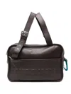 Patrizia Pepe Logo-embossed Shoulder Bag In Brown