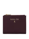 Patrizia Pepe Logo-lettering Bi-fold Wallet In Burgundy