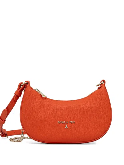 Patrizia Pepe Logo-lettering Cross Body Bag In Orange