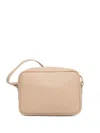 Patrizia Pepe Logo-lettering Leather Cross Body Bag In Neutrals