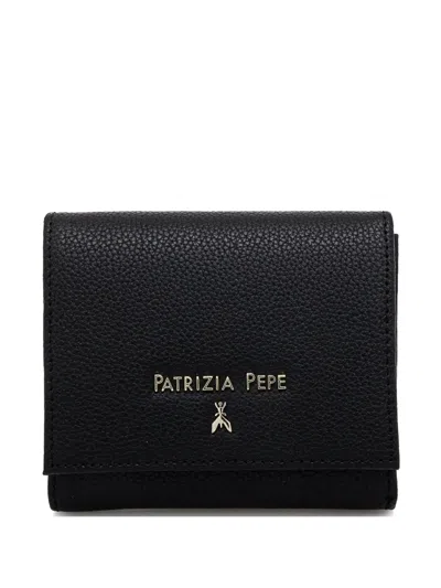 Patrizia Pepe Logo-lettering Wallet In Black