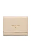 Patrizia Pepe Logo-lettering Wallet In Neutrals