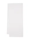 Patrizia Pepe Logo-patch Knitted Scarf In Grey
