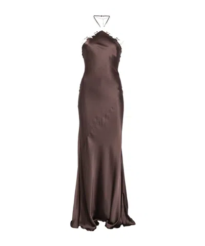 Patrizia Pepe Logo-pendant Maxi Dress