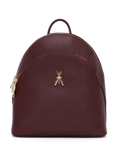 Patrizia Pepe Logo Plaque Backpack In Purple