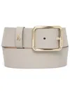 Patrizia Pepe Logo Plaque Belt In 中性色