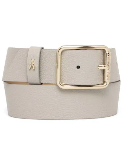 Patrizia Pepe Logo Plaque Belt In 中性色