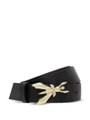 Patrizia Pepe Precious Fly Leather Belt In Black