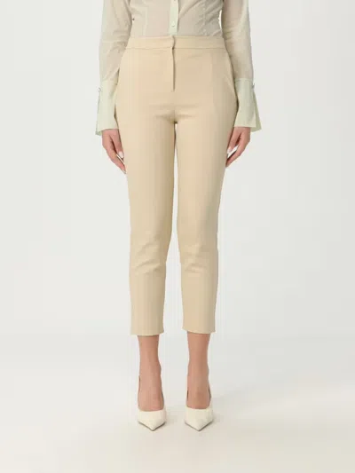 PATRIZIA PEPE LOGO-PLAQUE CROPPED TAILORED TROUSERS